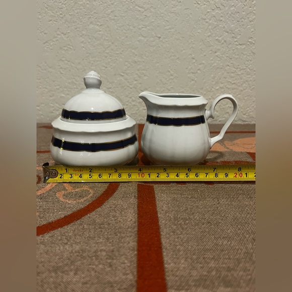 VTG MZ karlsbader porzellan sugar bowl & creamer - Picture 7 of 7